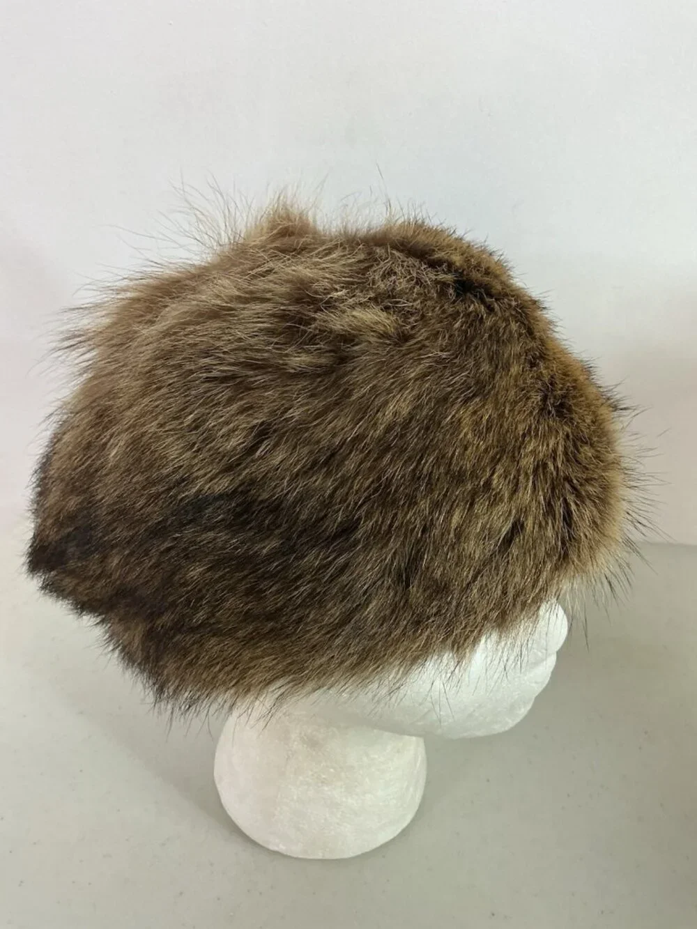 Vintage Raccoon Fur Hat Womens Small